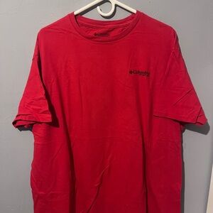 Columbia Men's Bright Red Short-Sleeve Logo Tee